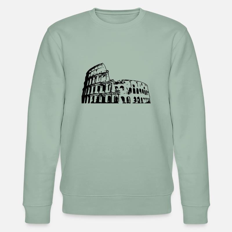 Rom - Kolosseum - Stanley/Stella Unisex Bio-Sweatshirt CHANGER - Helles Graugrün