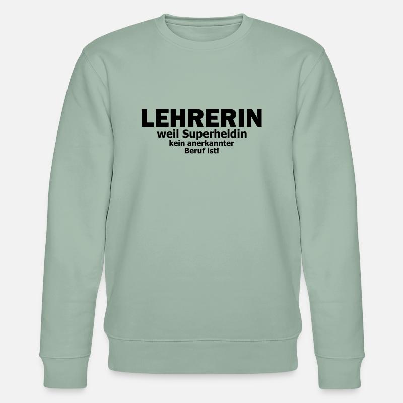 lehrerin - Stanley/Stella Unisex Bio-Sweatshirt CHANGER  - Helles Graugrün