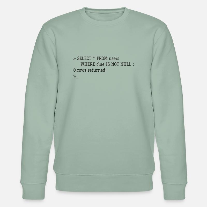 SQL No Clue - Sweat bio CHANGER Stanley/Stella Unisexe - vert de gris clair