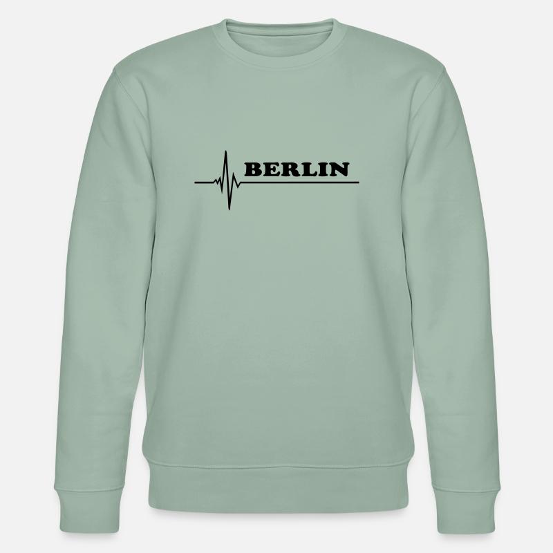 Berlin - Stanley/Stella Unisex Bio-Sweatshirt CHANGER  - Helles Graugrün
