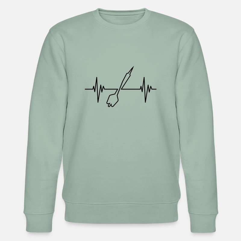 Fléchettes Pouls - Sweat bio CHANGER Stanley/Stella Unisexe - vert de gris clair
