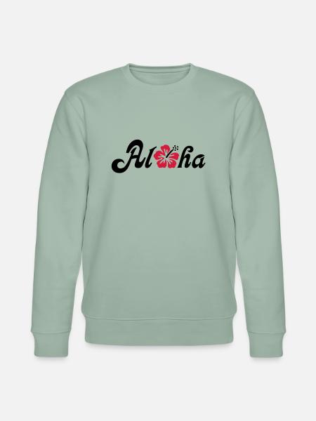 Aloha Hibiscus flower - Stanley/Stella CHANGER Unisex Organic Sweatshirt - aloe