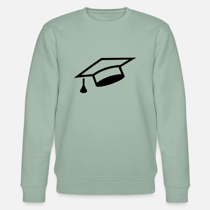 bachelor_hat_f1 - Stanley/Stella Unisex Bio-Sweatshirt CHANGER  - Helles Graugrün