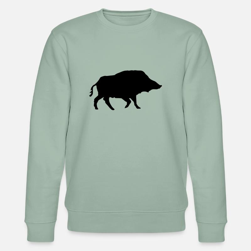 Boar - Sweat bio CHANGER Stanley/Stella Unisexe - vert de gris clair