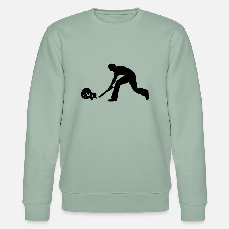 rock_and_roll_072011_d_1c - Stanley/Stella Unisex Bio-Sweatshirt CHANGER  - Helles Graugrün