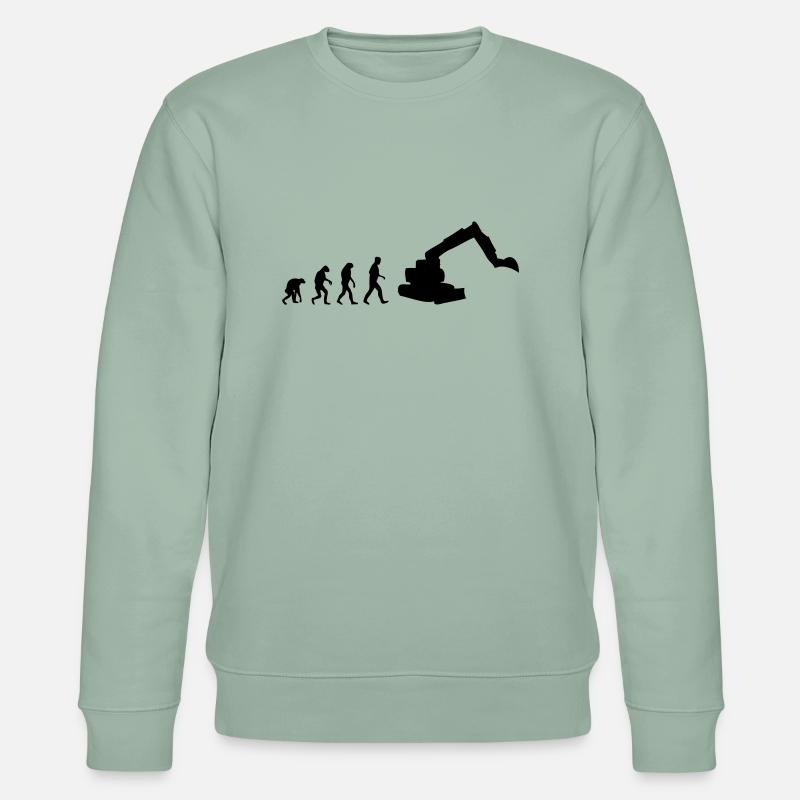digger evolution - Stanley/Stella CHANGER Unisex Organic Sweatshirt - aloe