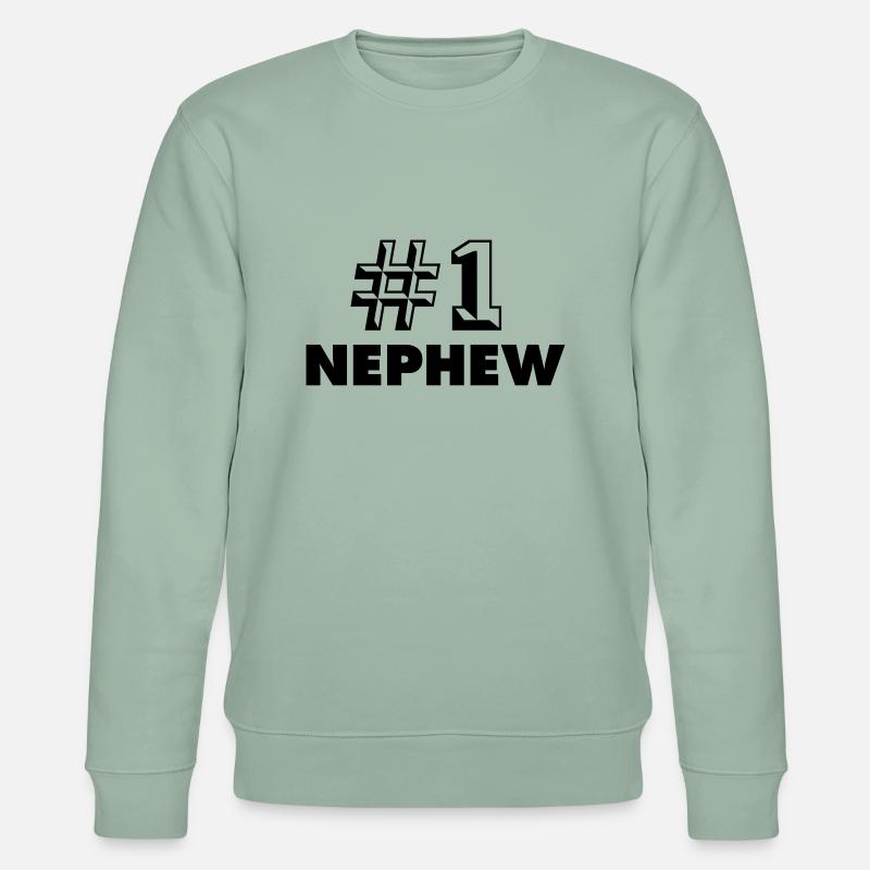 number one nephew - Stanley/Stella Unisex Bio-Sweatshirt CHANGER  - Helles Graugrün