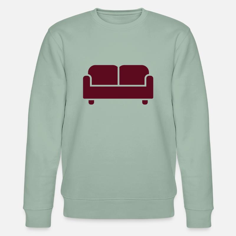 Sofa - Stanley/Stella Unisex Bio-Sweatshirt CHANGER  - Helles Graugrün