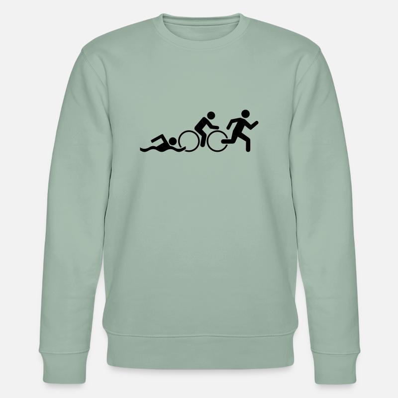 Triathlon - Sweat bio CHANGER Stanley/Stella Unisexe - vert de gris clair