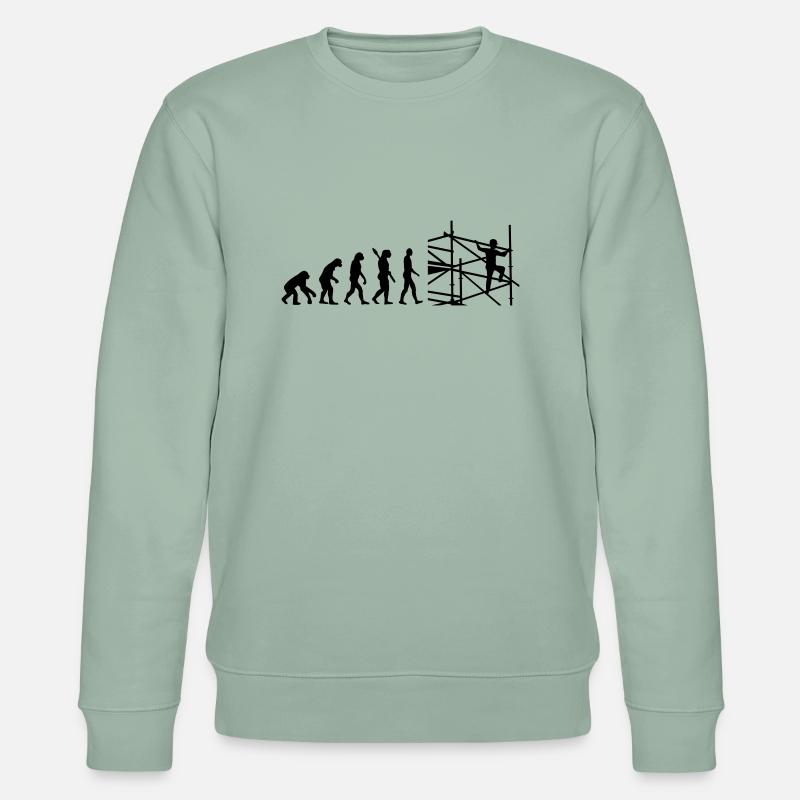 Gerüstbauer - Stanley/Stella Unisex Bio-Sweatshirt CHANGER  - Helles Graugrün