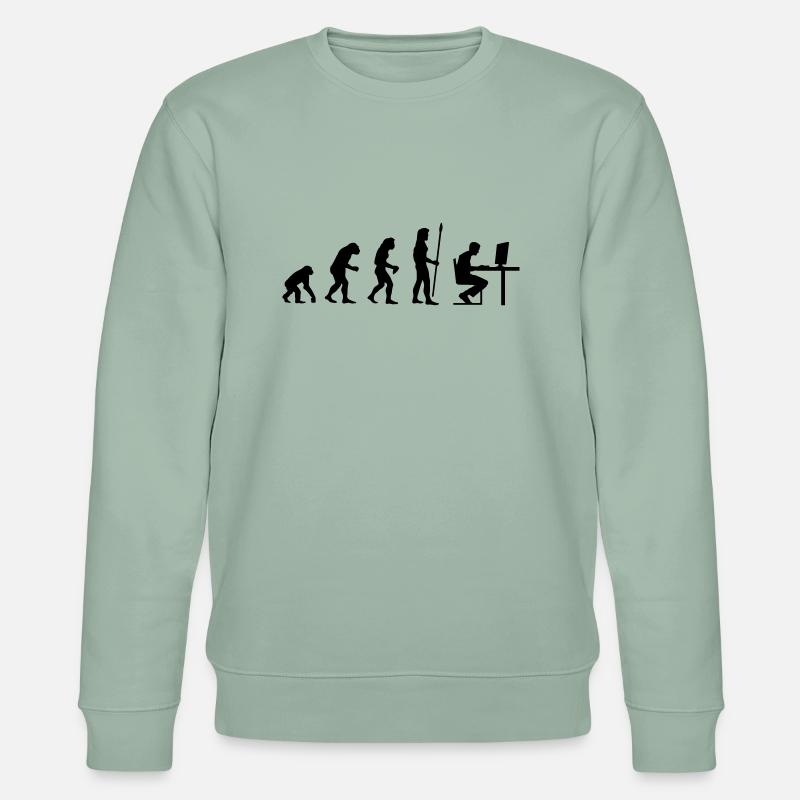 evolution_pc_gamer2 - Stanley/Stella Unisex Bio-Sweatshirt CHANGER  - Helles Graugrün