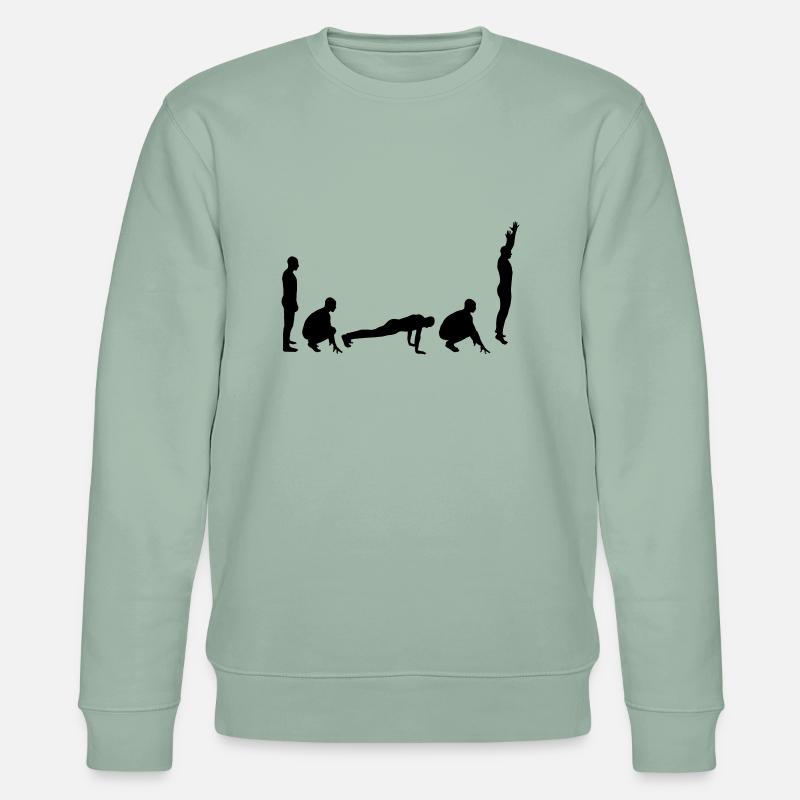 Evolution - Burpee - Sweat bio CHANGER Stanley/Stella Unisexe - vert de gris clair