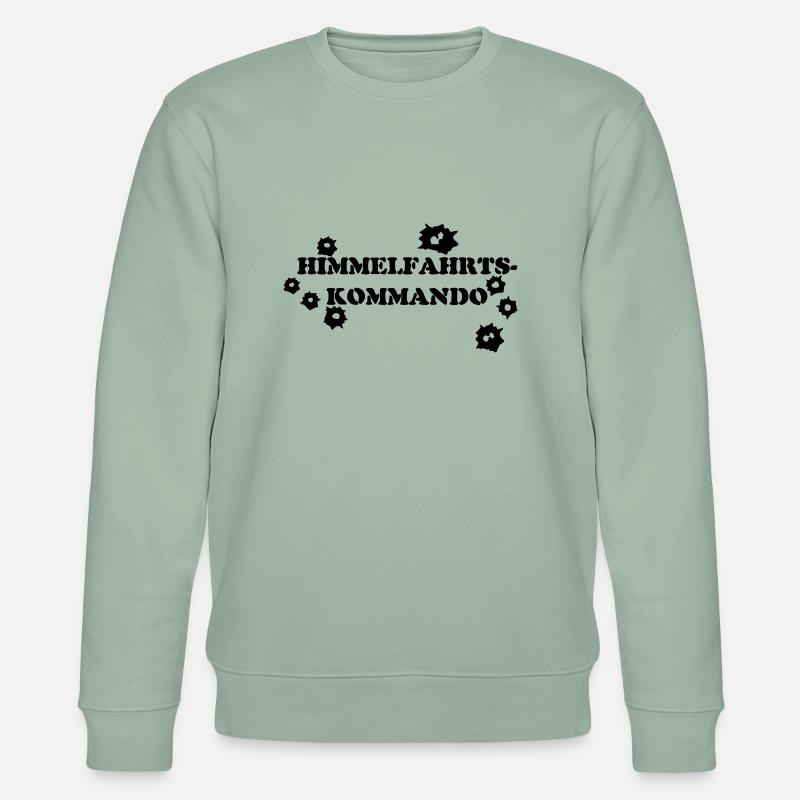 HIMMELFAHRTSKOMMANDO - Stanley/Stella Unisex Bio-Sweatshirt CHANGER  - Helles Graugrün