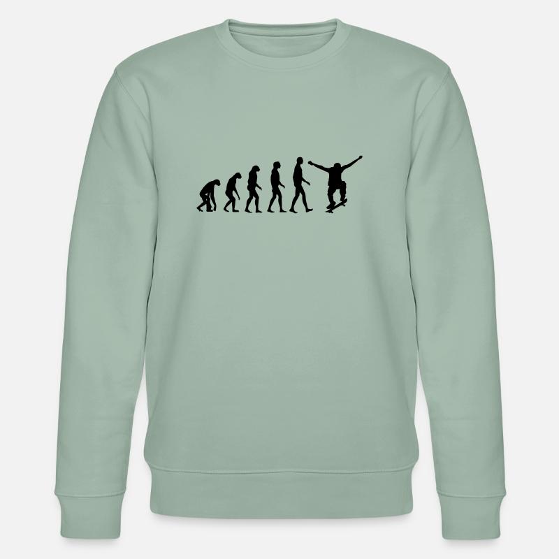 skate evolution - Stanley/Stella CHANGER Unisex Organic Sweatshirt - aloe