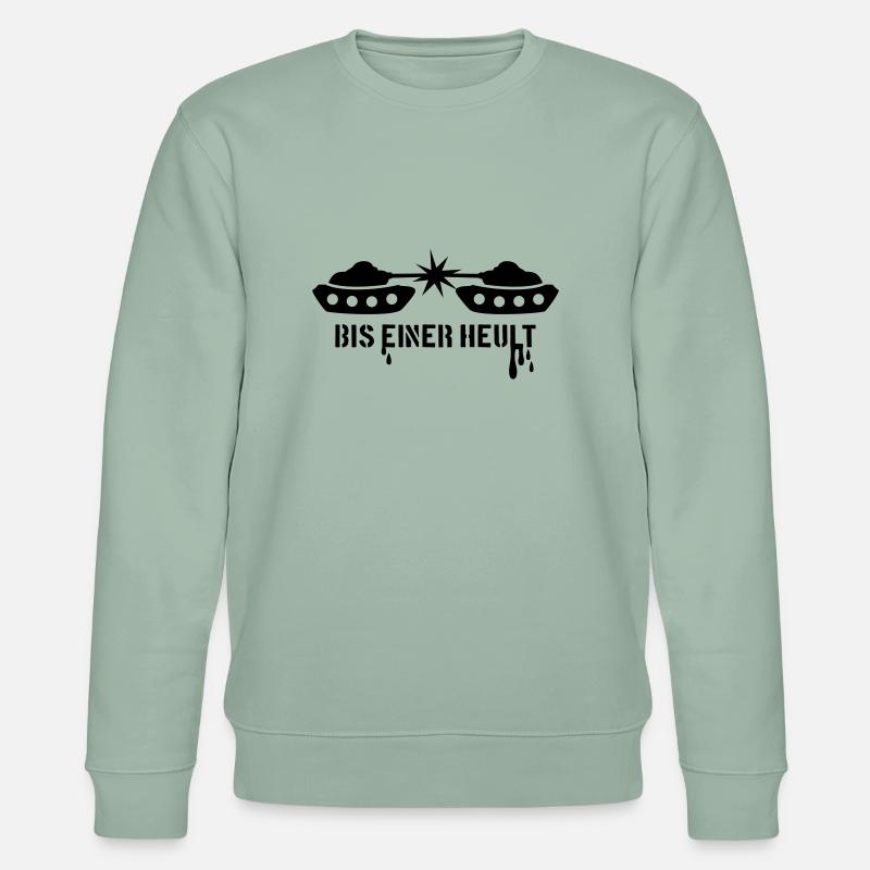 Bis einer heult! - Stanley/Stella Unisex Bio-Sweatshirt CHANGER  - Helles Graugrün