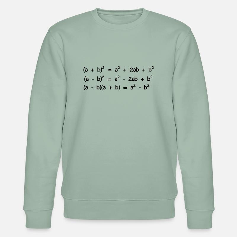 Binomische_Formeln - Stanley/Stella Unisex Bio-Sweatshirt CHANGER  - Helles Graugrün