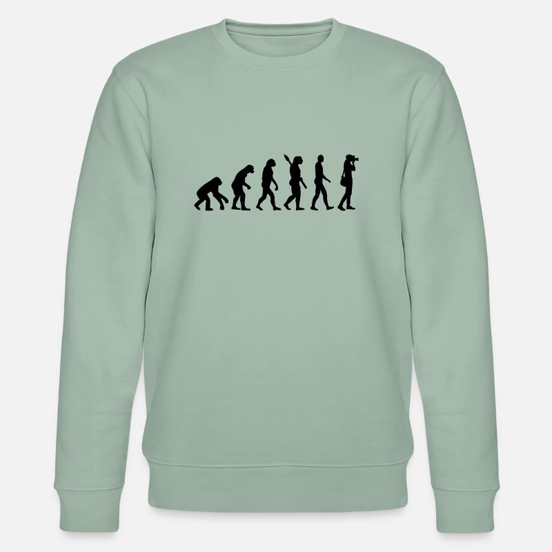 Évolution Photographe - Sweat bio CHANGER Stanley/Stella Unisexe - vert de gris clair