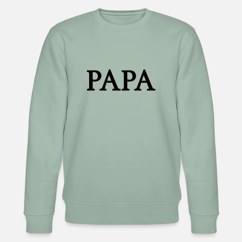 papa (1c) - Sweat bio CHANGER Stanley/Stella Unisexe - vert de gris clair