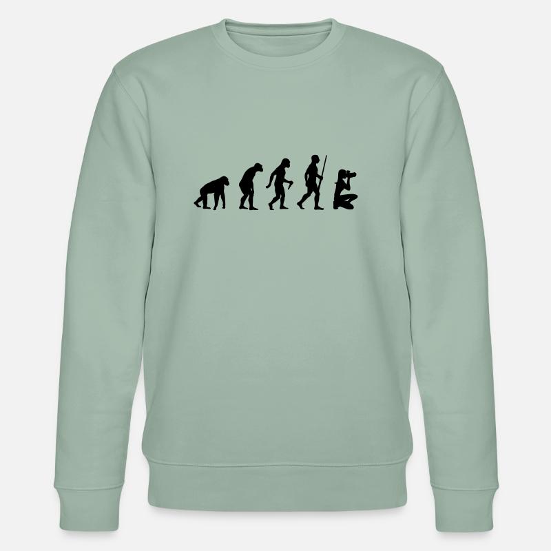 Photography Evolution - Stanley/Stella Unisex Bio-Sweatshirt CHANGER  - Helles Graugrün