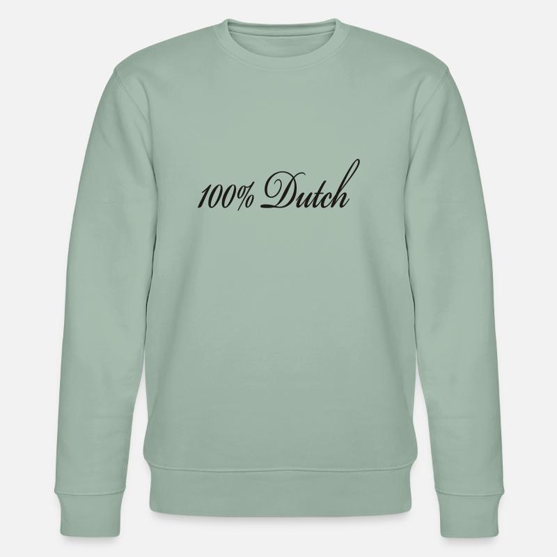 100% Dutch DE - Stanley/Stella Unisex Bio-Sweatshirt CHANGER  - Helles Graugrün