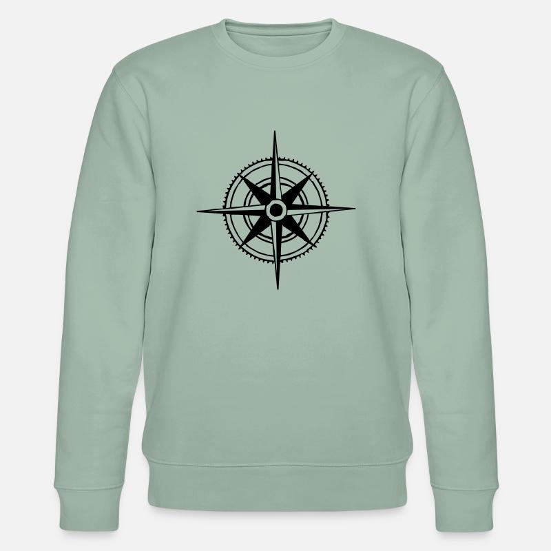 compass - Stanley/Stella Unisex Bio-Sweatshirt CHANGER  - Helles Graugrün