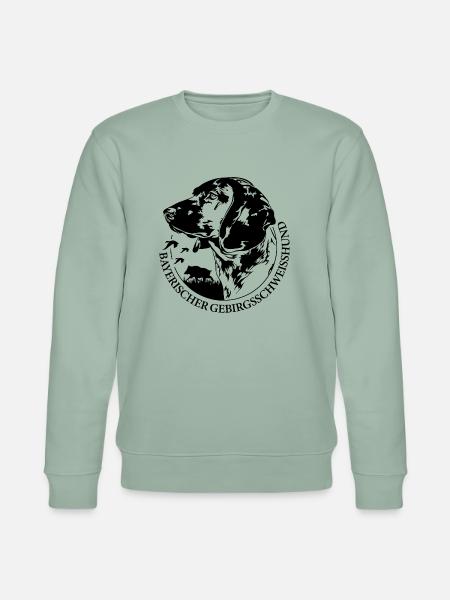 BAVARIAN MOUNTAIN SWEAT DOG Cani da caccia Wilsigns - Felpa ecologica unisex CHANGER di Stanley/Stella - verde-grigio chiaro