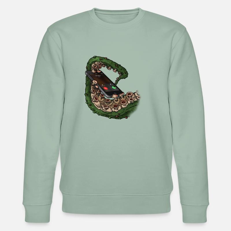 Cthulhu-Call - Stanley/Stella Unisex Bio-Sweatshirt CHANGER  - Helles Graugrün