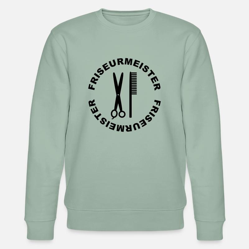Coiffeurs - peigne et ciseaux - Sweat bio CHANGER Stanley/Stella Unisexe - vert de gris clair