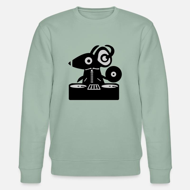 DJ Mouse - Rat - Stanley/Stella CHANGER Unisex Organic Sweatshirt - aloe