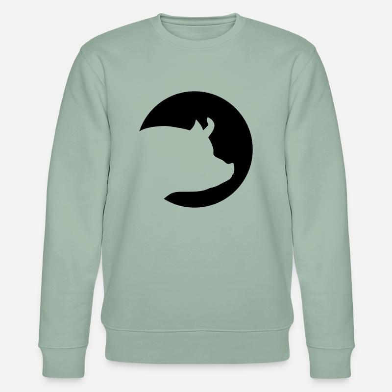 Pig Moon - Stanley/Stella Unisex Bio-Sweatshirt CHANGER  - Helles Graugrün