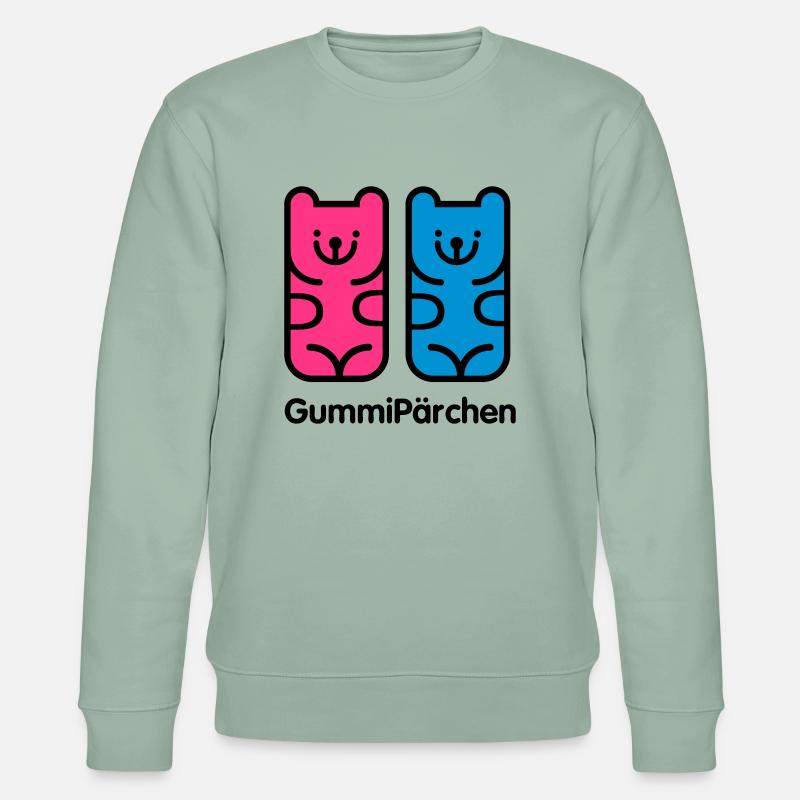 GummiPärchen - Stanley/Stella Unisex Bio-Sweatshirt CHANGER  - Helles Graugrün