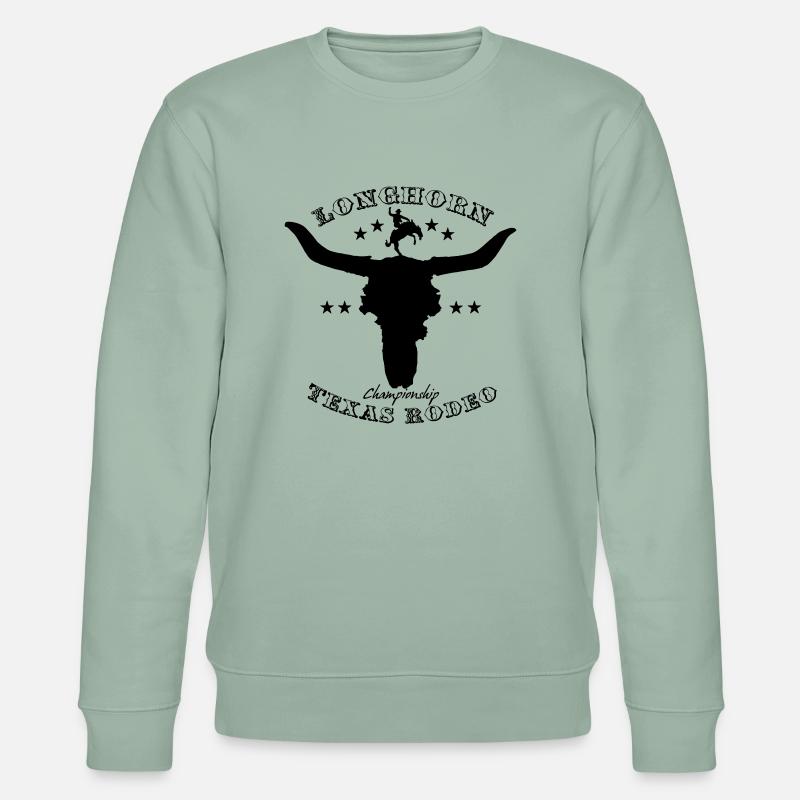 longhornrodeo - Stanley/Stella Unisex Bio-Sweatshirt CHANGER  - Helles Graugrün