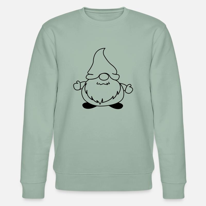 weihnachtsmann_comic_01 - Stanley/Stella Unisex Bio-Sweatshirt CHANGER  - Helles Graugrün