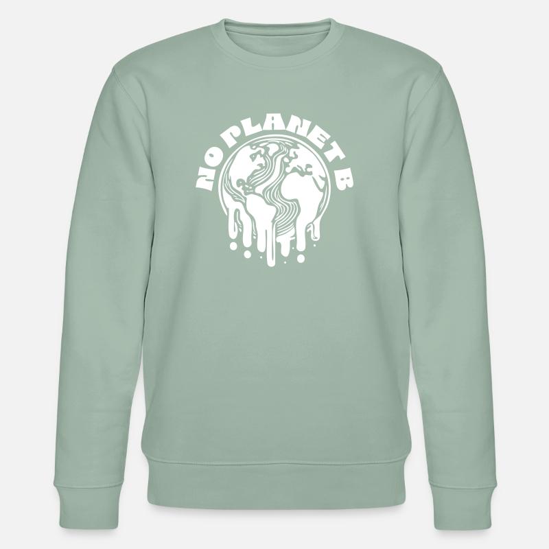 No Planet B - Sweat bio CHANGER Stanley/Stella Unisexe - vert de gris clair