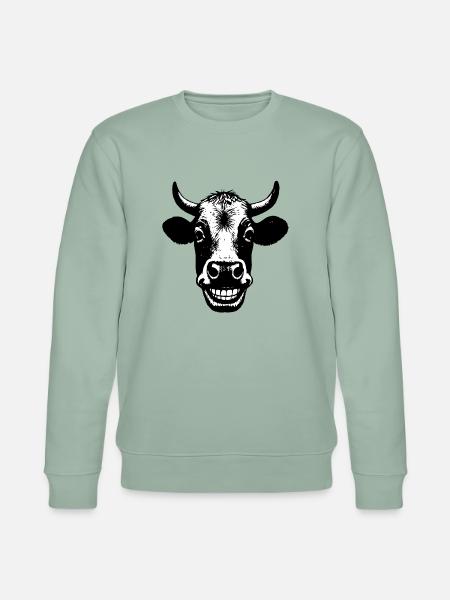 Grinning Cow - Stanley/Stella CHANGER Unisex Organic Sweatshirt - aloe