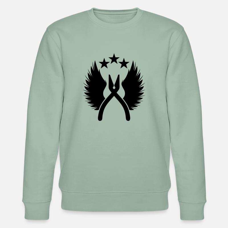 defuse kit - Stanley/Stella Unisex Bio-Sweatshirt CHANGER  - Helles Graugrün