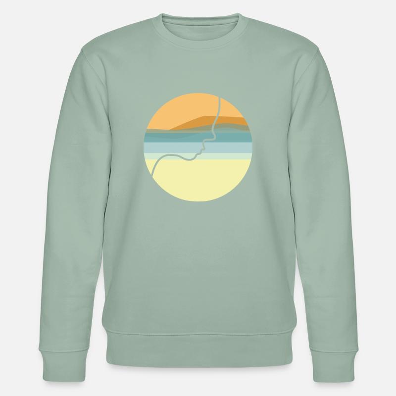 Série shape : sunset - Sweat bio CHANGER Stanley/Stella Unisexe - vert de gris clair