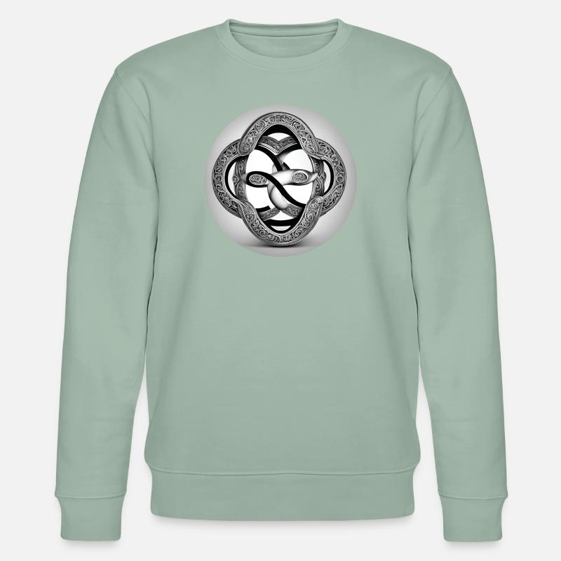 neverending rund - Stanley/Stella Unisex Bio-Sweatshirt CHANGER - Helles Graugrün