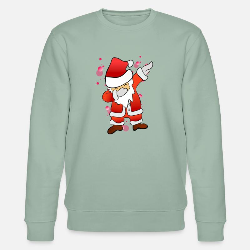 Dabbing Nikolaus - Stanley/Stella Unisex Bio-Sweatshirt CHANGER  - Helles Graugrün