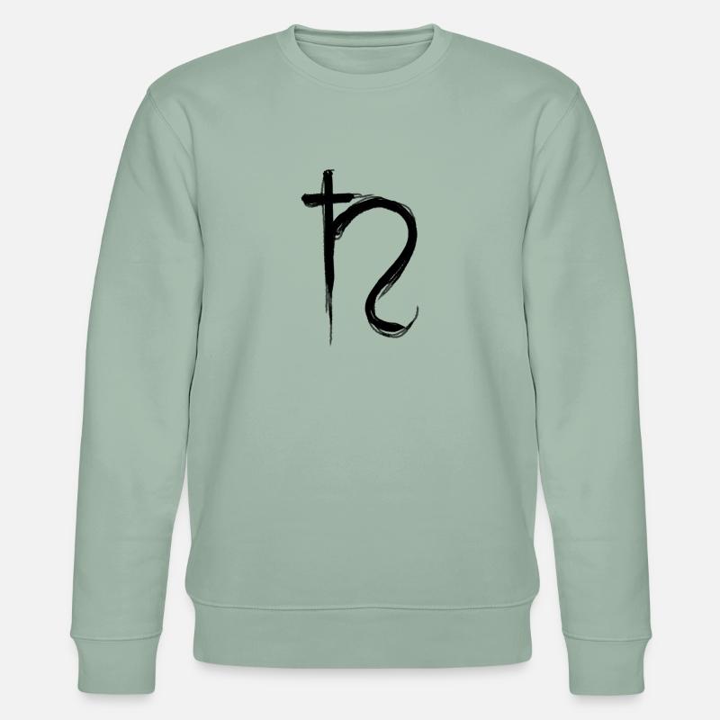 Symbole d’astrologie de Saturne - Sweat bio CHANGER Stanley/Stella Unisexe - vert de gris clair