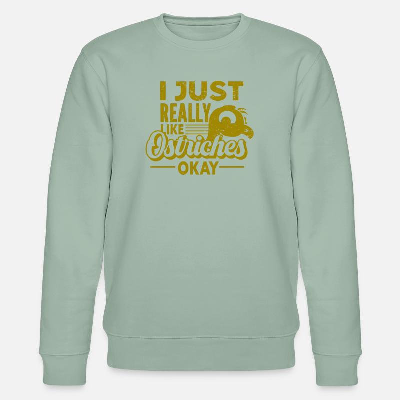 Strauss - Vogel - Stanley/Stella Unisex Bio-Sweatshirt CHANGER  - Helles Graugrün