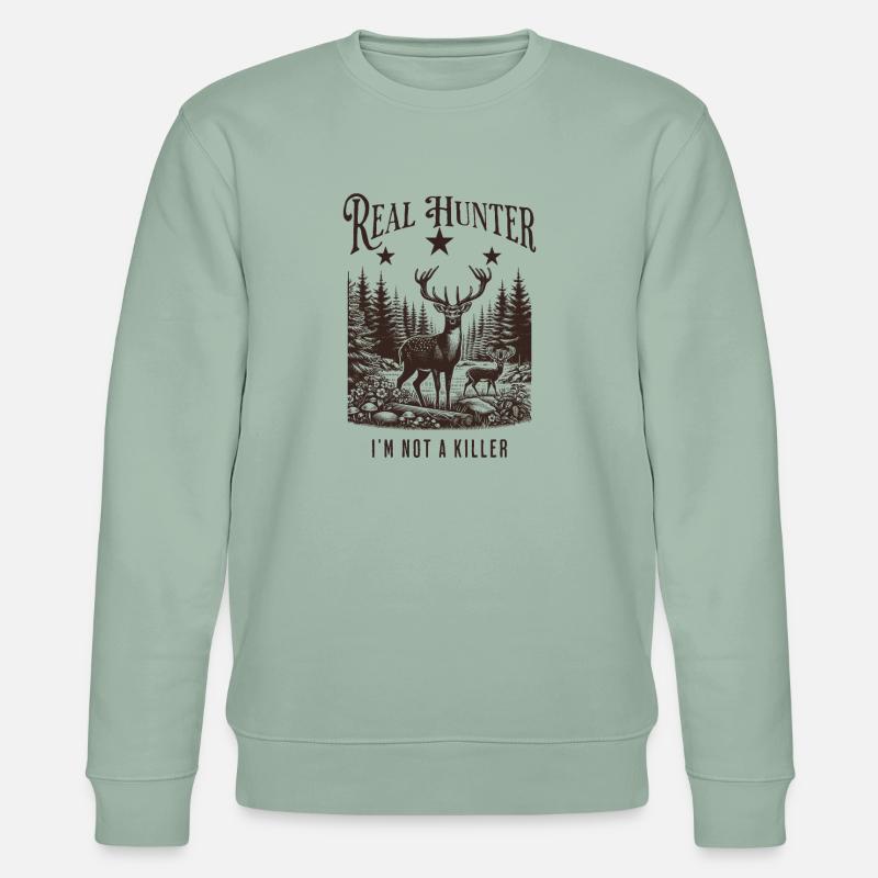 Jäger Mann - Stanley/Stella Unisex Bio-Sweatshirt CHANGER  - Helles Graugrün