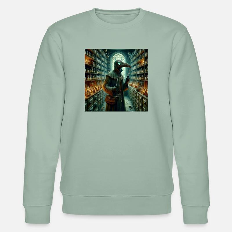 Pest Doktor - Stanley/Stella Unisex Bio-Sweatshirt CHANGER  - Helles Graugrün