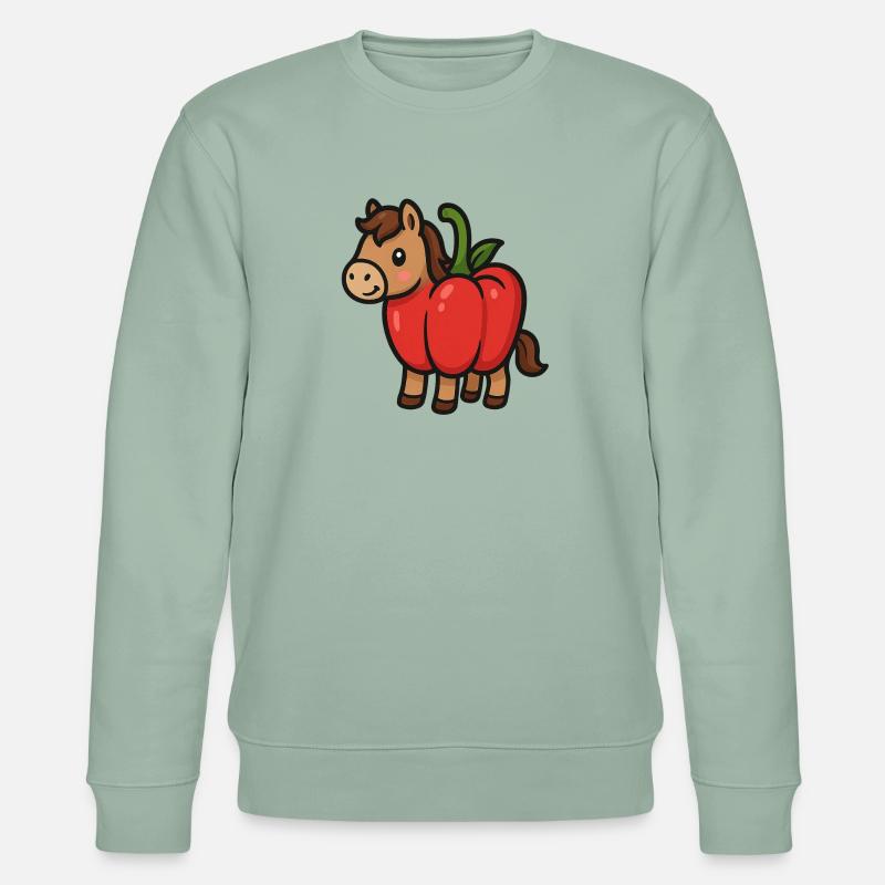 Pepper-Pony - Stanley/Stella Unisex Bio-Sweatshirt CHANGER  - Helles Graugrün