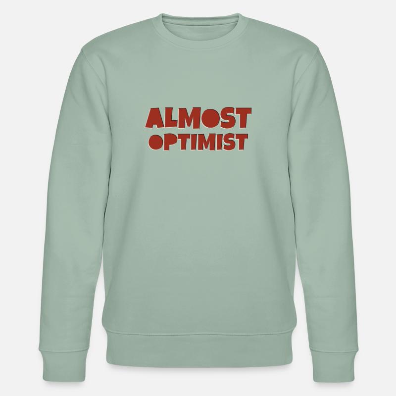 almost optimist - Stanley/Stella Unisex Bio-Sweatshirt CHANGER  - Helles Graugrün