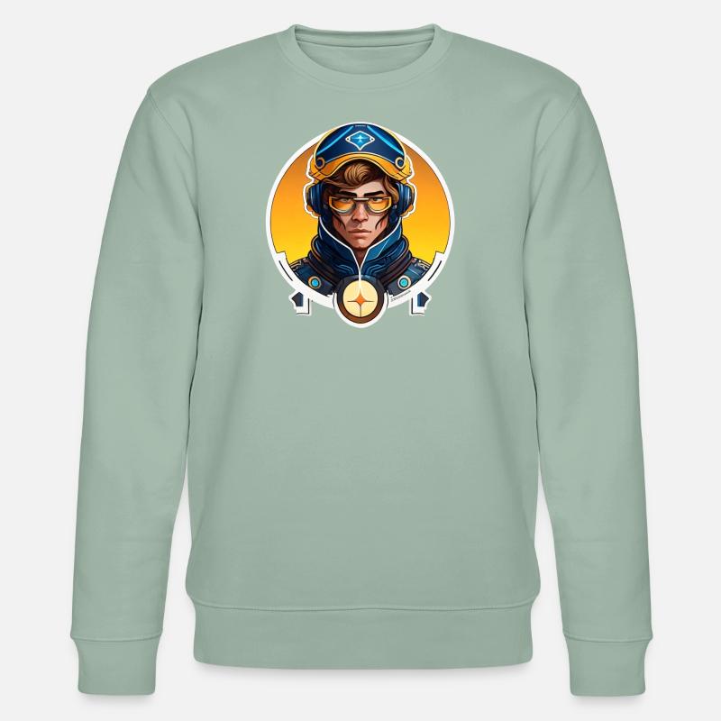 Der Andere - Stanley/Stella Unisex Bio-Sweatshirt CHANGER  - Helles Graugrün