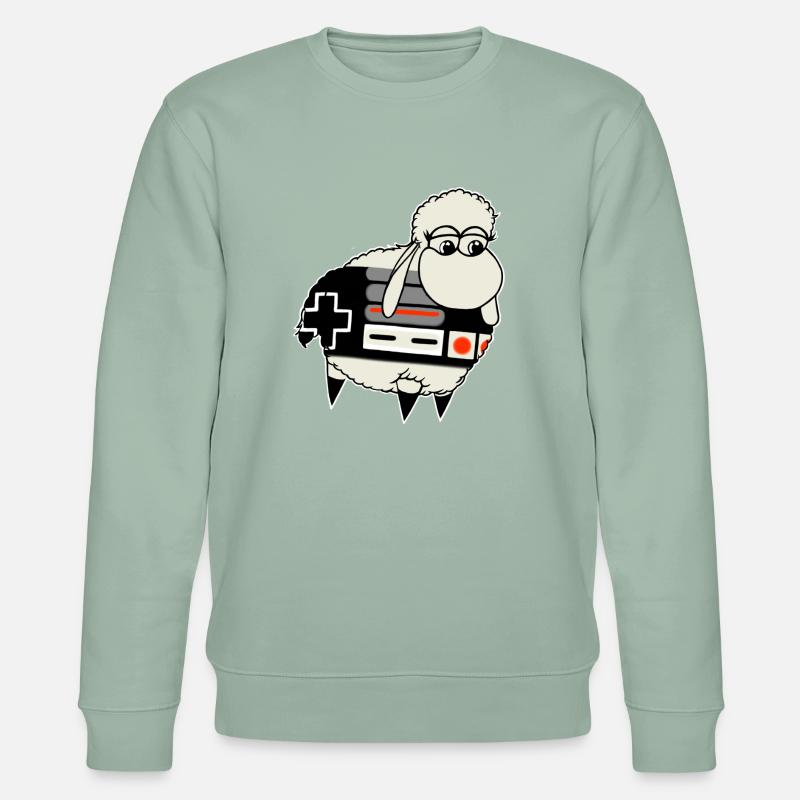 Wolly Sheepling Retro Controller - Stanley/Stella CHANGER Unisex Organic Sweatshirt - aloe