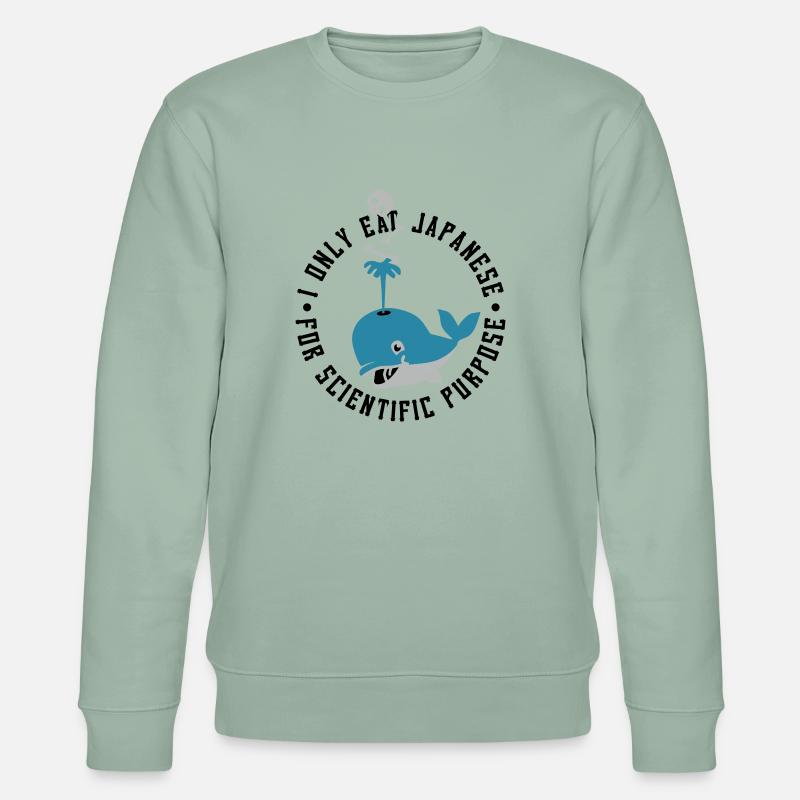 Eat Japanese - Stanley/Stella Unisex Bio-Sweatshirt CHANGER - Helles Graugrün