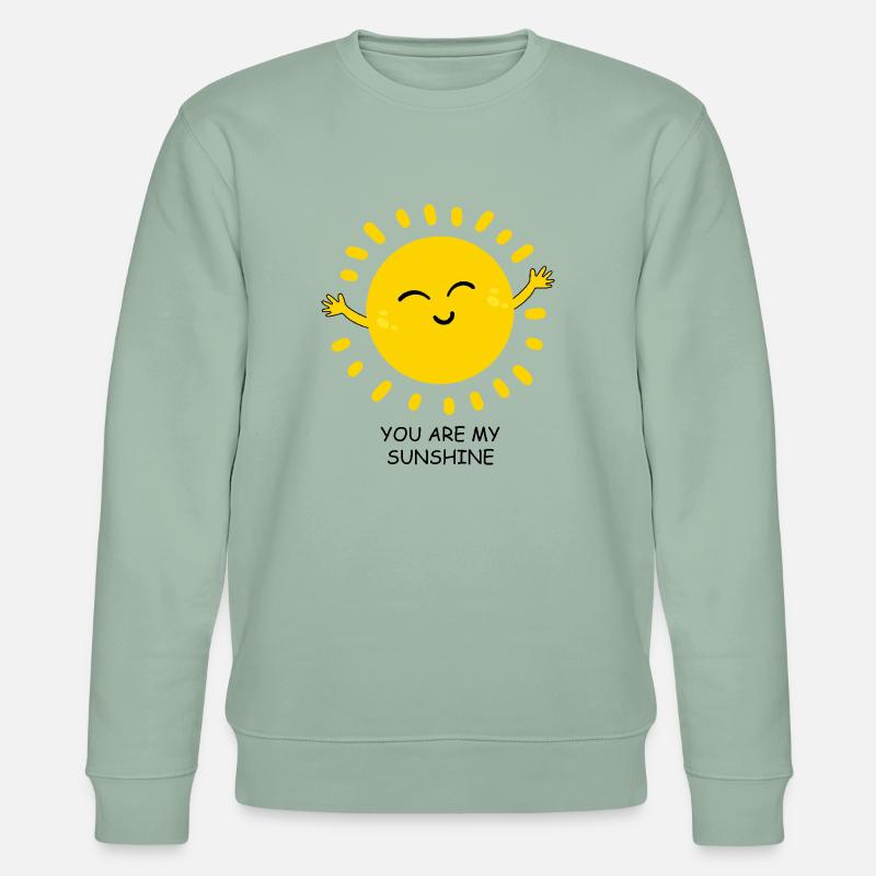 Glückliche sonne - Stanley/Stella Unisex Bio-Sweatshirt CHANGER  - Helles Graugrün