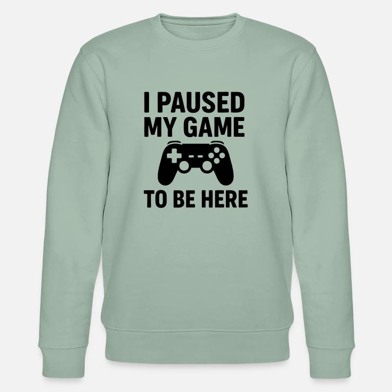 0004 be here - Stanley/Stella Unisex Bio-Sweatshirt CHANGER  - Helles Graugrün